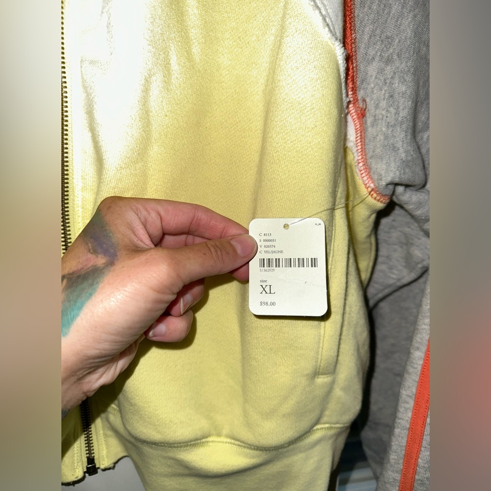 NWT Free People Relay Jacket In Yellow - Picture 8 of 9